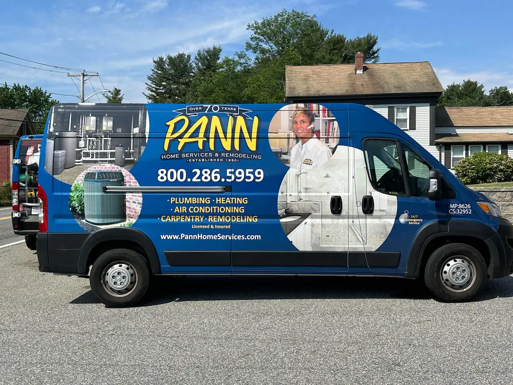 Woburn Plumbers at Pann Home Services & Remodeling service vehicle or team